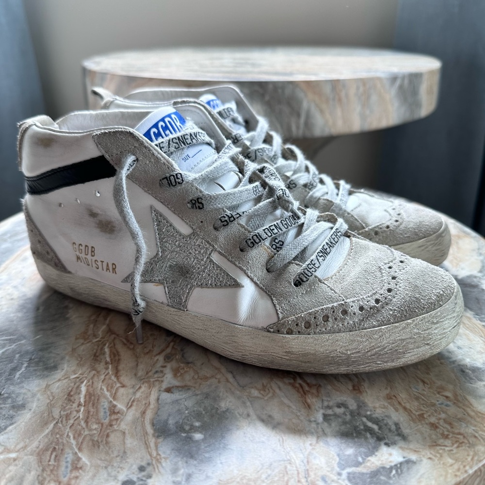 Golden Goose Midstar Leather Sneakers